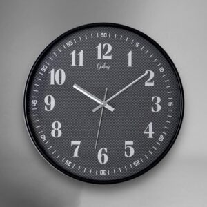 Galaxy Eskitme Kadran Metal Görünümlü Sessiz Akar Klasik Rakamlı Ev ve Ofis Duvar Saati – 30 Cm