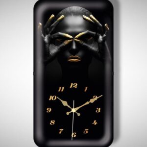 Galaxy Exclucive Serisi Bombeli Cam Sessiz Akar Klasik Rakamlı Ev ve Ofis Duvar Saati – Afrika