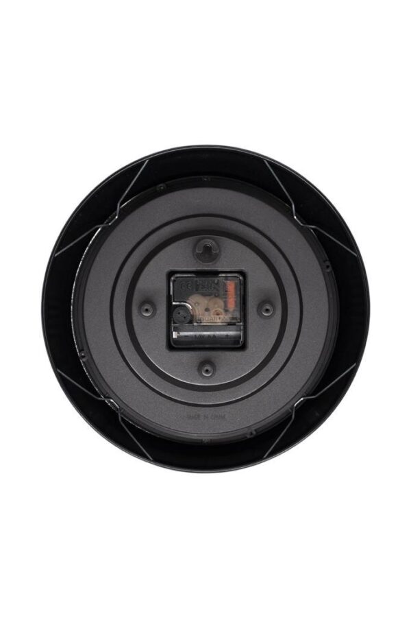 New-Max Premium Serisi Retro Tasarım Metal Kadranlı Bombeli Cam Özellikli Klasik Rakamlı Ev ve Ofis Duvar Saati 25 Cm Siyah - Görsel 3